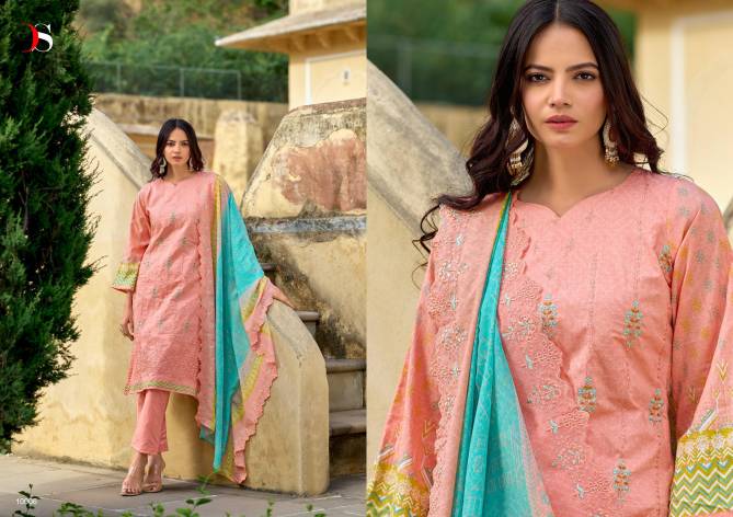 Bin Saeed 10 By Deepsy Suits Embroidery Cotton Pakistani Suit Wholesalers In Delhi